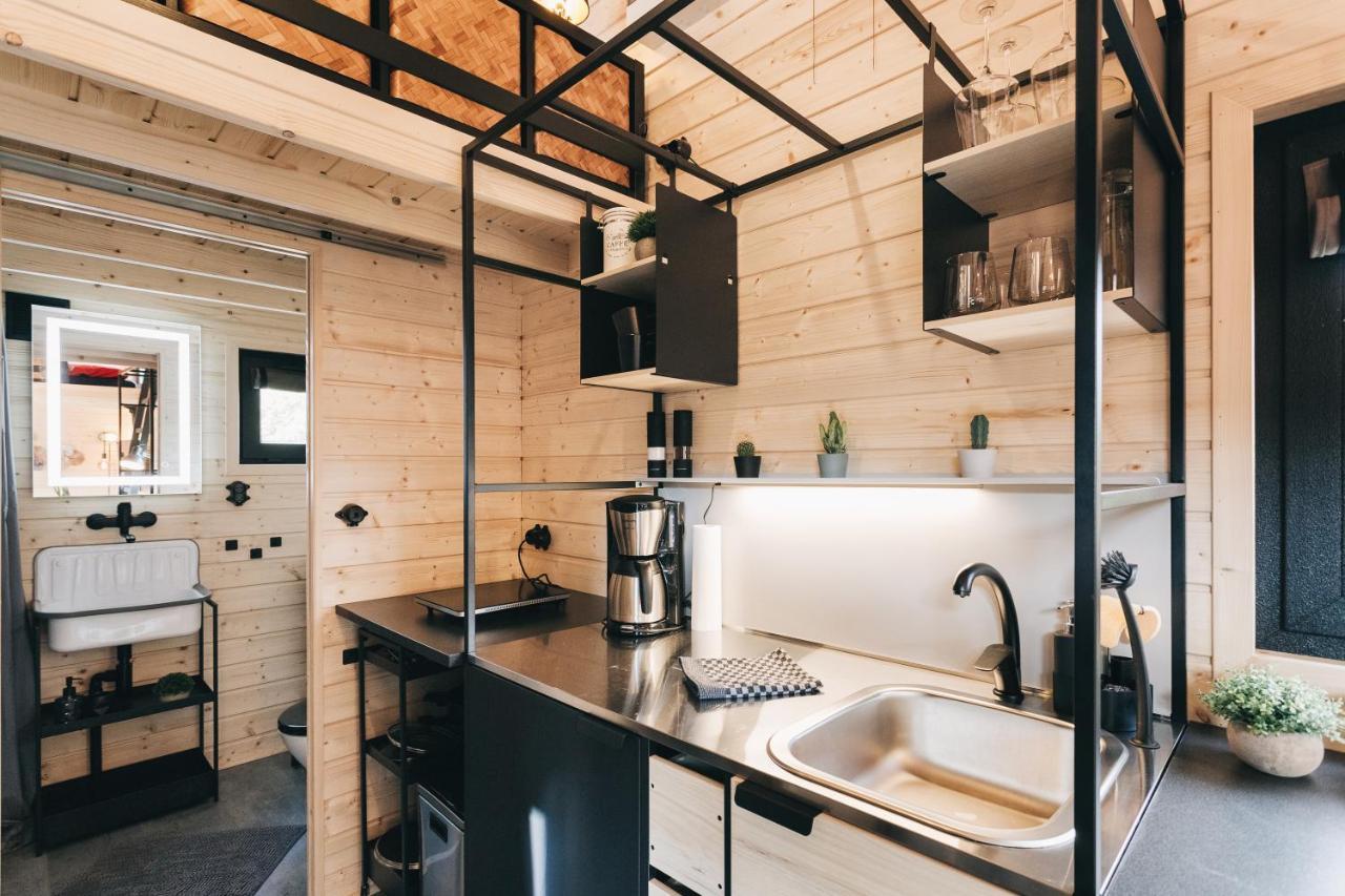 Idyllisches Tiny House Mit Sauna Löbau Exterior foto