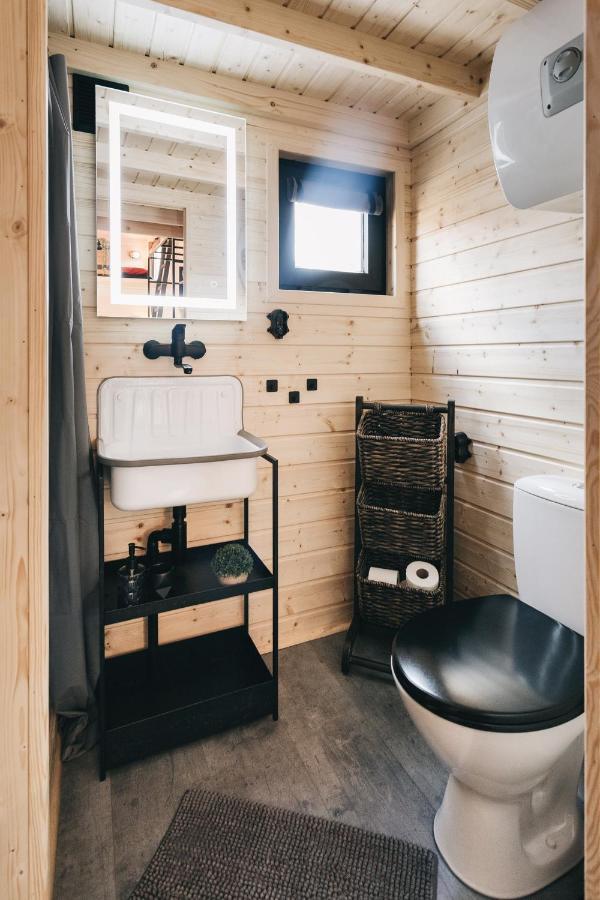 Idyllisches Tiny House Mit Sauna Löbau Exterior foto