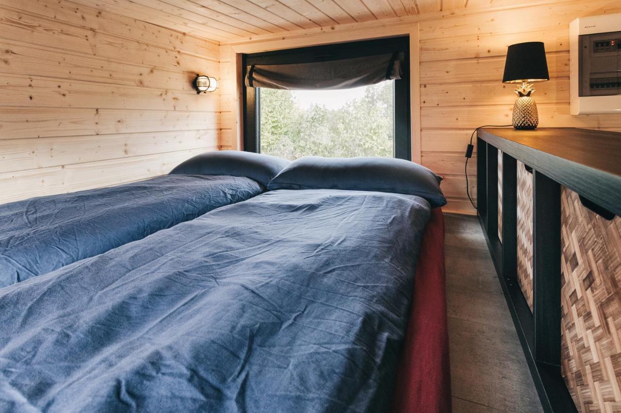 Idyllisches Tiny House Mit Sauna Löbau Exterior foto