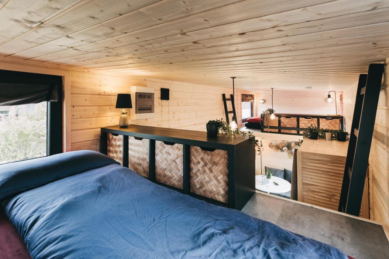 Idyllisches Tiny House Mit Sauna Löbau Exterior foto